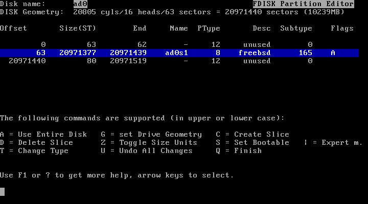 FreeBSD Partition