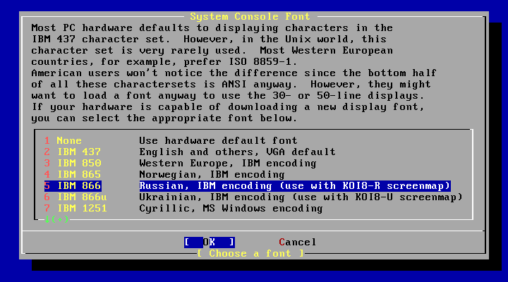 FreeBSD System Console Font