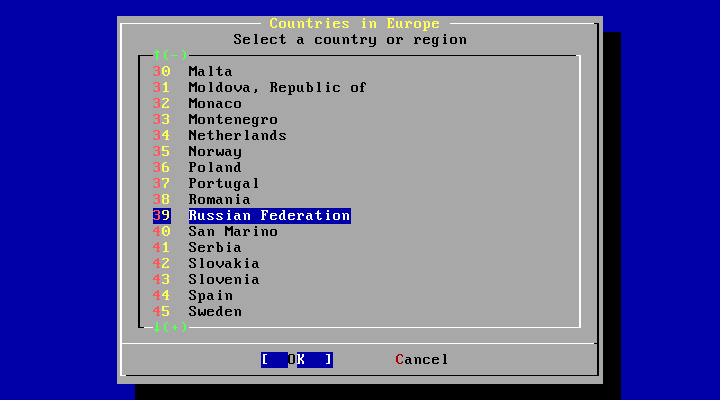 FreeBSD Countries in Europe